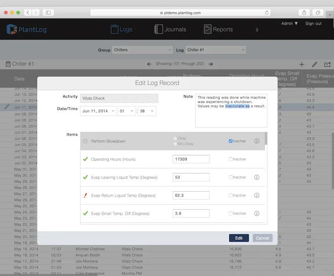 Editing Data & Audit Trails