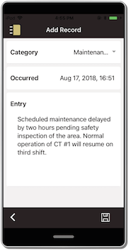 Adding Journal Records on Mobile