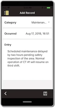 Adding Journal Records on Mobile