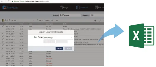 Export Journal Records