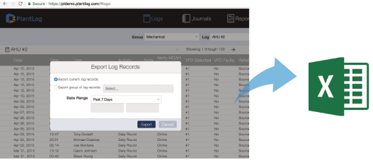 Export Log Records