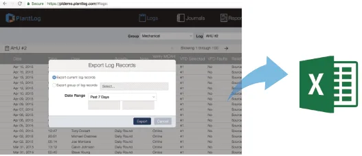 Export Log Records