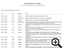 Journal Records Review