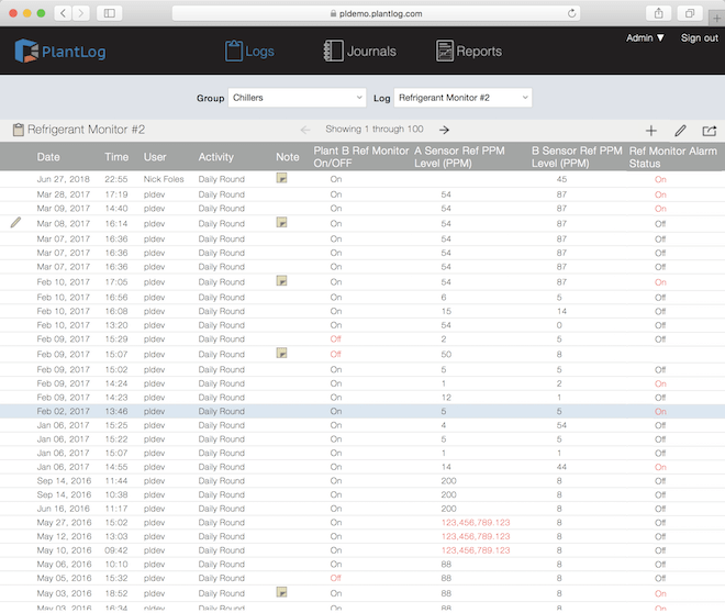 Viewing Log Records